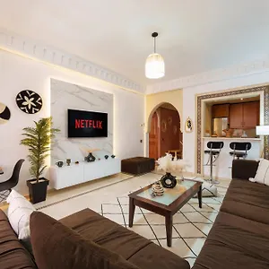  Appartement Chic Gueliz Plaza Avec Vue